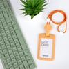 Retractable ID Card Holder with Lanyard, Hard Shell Badge Holder for Campus or Meal Cards