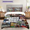 Urban Chaos Crime Bedding (1 * Duvet Cover + 2 * Pillowcase, Without Core) 2D Flat Bedding Set Duvet Cover and Pillowcase Soft and Comfortable