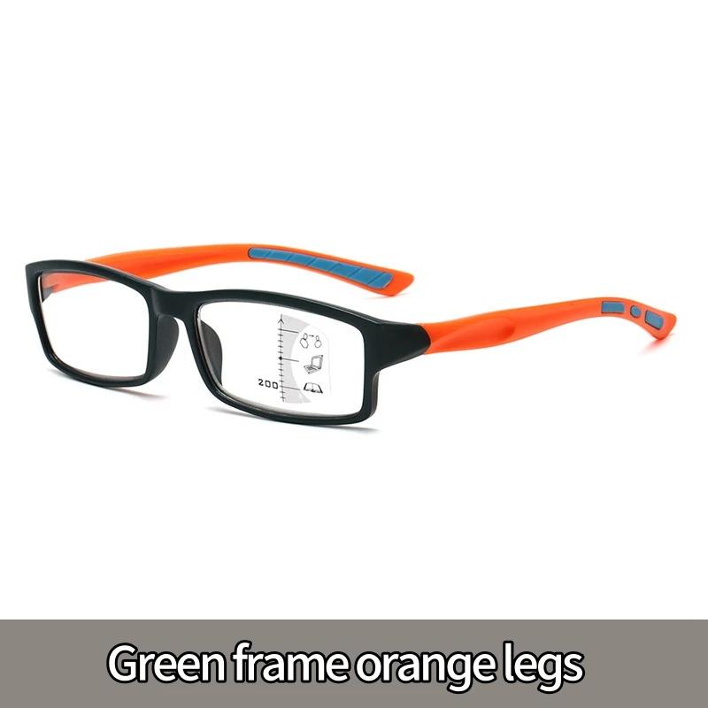 Mens Multifocal Progressive Reading Glasses Anti Blue Light Near Far HD Lens Eyewear Retro Style Diopters +1.0 To +4.0
