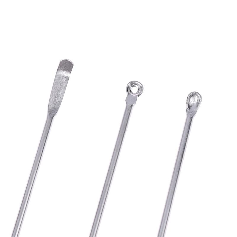 3 Teile/satz Edelstahl Ohr Pick Wachs Reiniger Earpick Kürette Entferner Ohrenschmalz