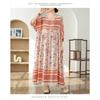 Flesh Covering Skinny Round Neck Long Skirt