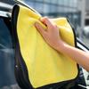 Lint-Free, Double-Layer Absorbent Car Wash Towel - Thick, No Mark Cleaning Cloth for Home and Car Use.