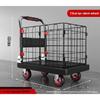 Fence Flatbed Cart Folding Silent Trolley Household Pull Trolley Handling Four-wheeled Small Trailer Small Pull Truck