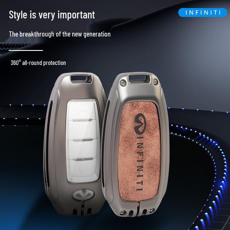 2022 Infiniti Q50L/QX50/QX60 Car Keycase: Durable Metal Keychain Bag