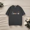 220g Barns Kammad Bomull Tecknad T-shirt – Trendig Kortärmad för Pojkar & Flickor