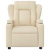 Massage Relax Chair Cream Colored Fabric