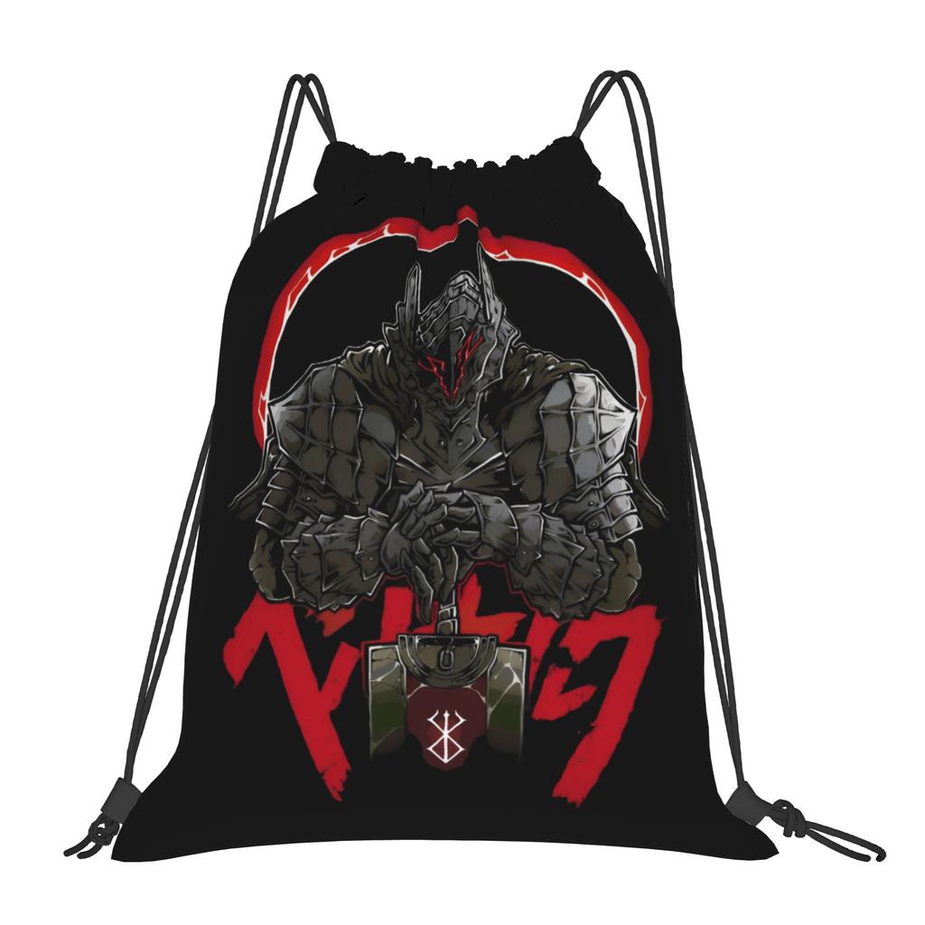 Custom B-Berserkes Drawstring Backpack Women Men Gym Sport Sackpack Foldable Supernatural Shopping Bag Sack