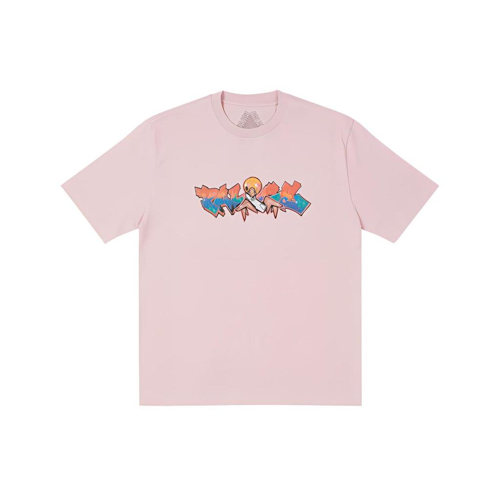 Palace FW21 Ultimo Series Zomby T-Shirt Light Pink Cartoon Print Round Neck Short Sleeve T-Shirt Unisex T-Shirt P21TS234