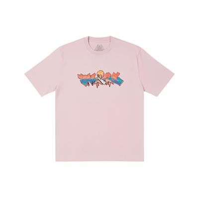 Palace FW21 Série Ultimo Camiseta Zomby Rosa Claro Estampa de Desenho Animado Gola Redonda Manga Curta Camiseta Unissex P21TS234