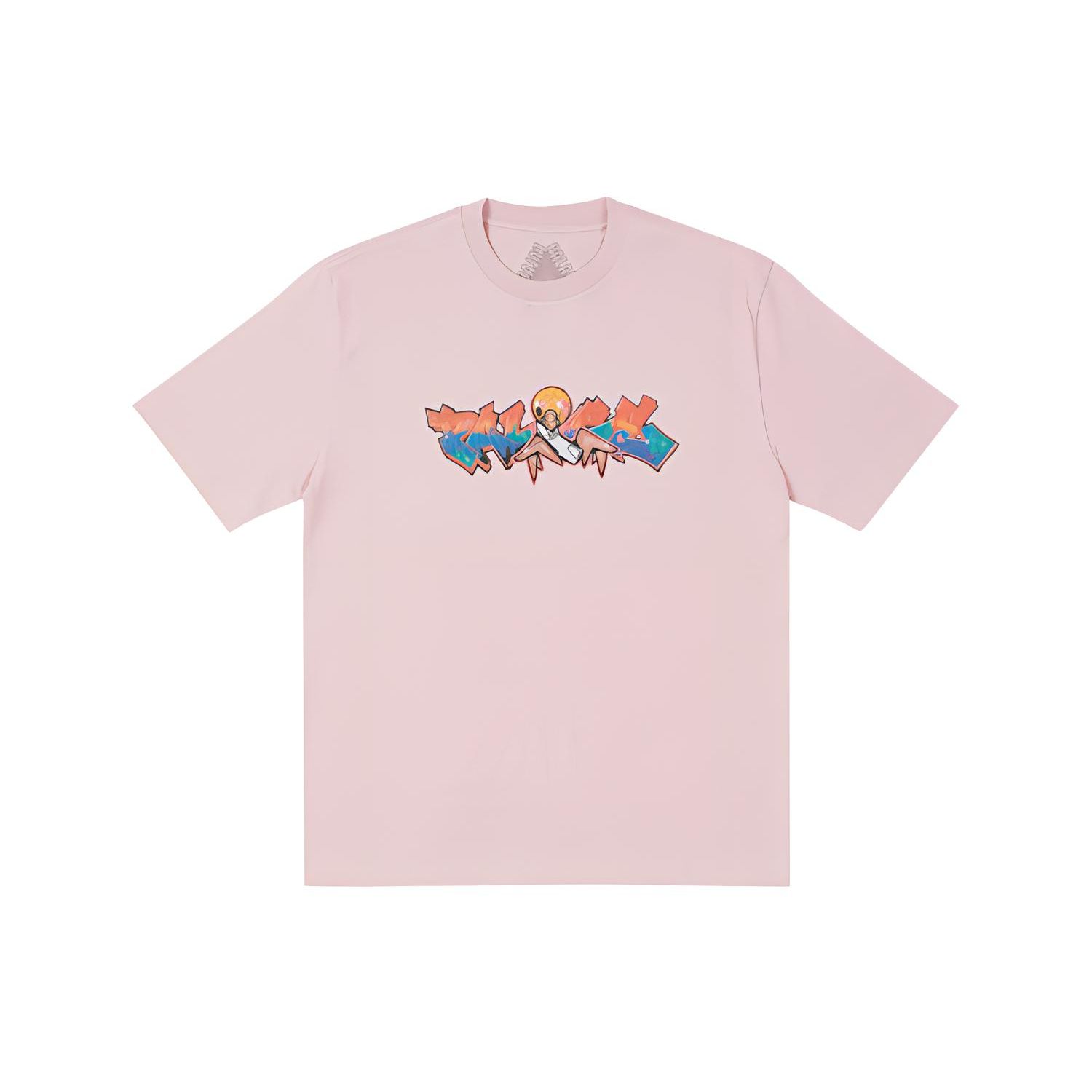 

Palace Футболка FW21 Ultimo Series Zomby, светло-розовая, с мультяшным принтом, с круглым вырезом и коротким рукавом, футболка унисекс P21TS234 M