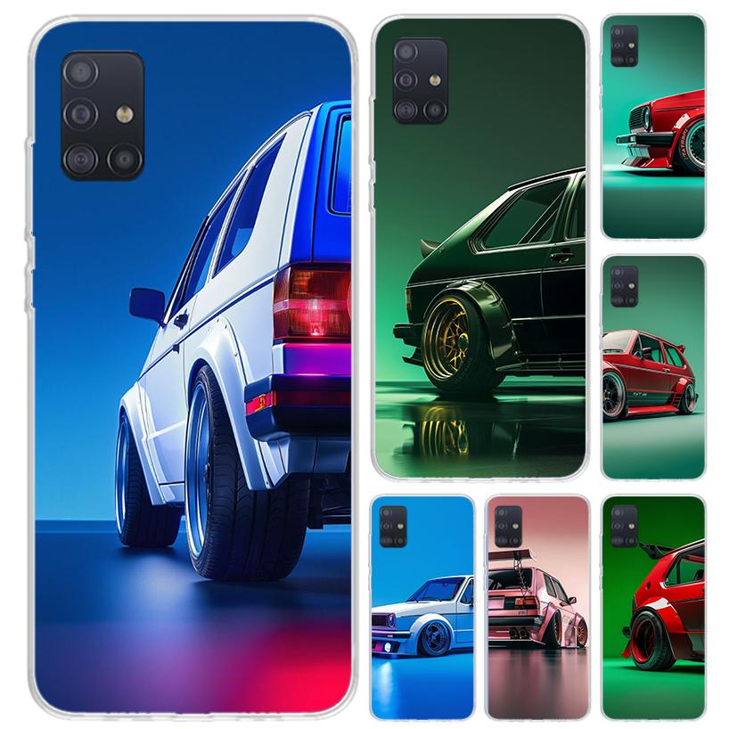 MK1 Golf Vintage Car Phone Case for Samsung Galaxy A52 A32 A22 A12 A02S A50S A30S A10S Note 20 Ultra 10 Plus S10 A31 A20 A71 A72