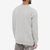 Adidas Originals Logo Embroidered Pullover Long Sleeve Sweatshirt Men Tops Grey H34642