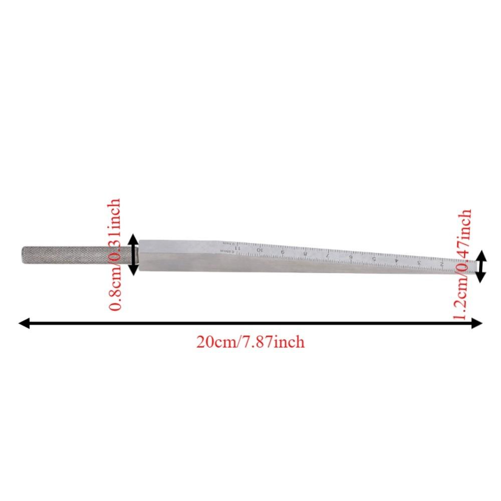 Double Scale Taper Gauge Stainless Steel Hole Measure Tool Gap Gauge Gap Feeler Welding Alignment
