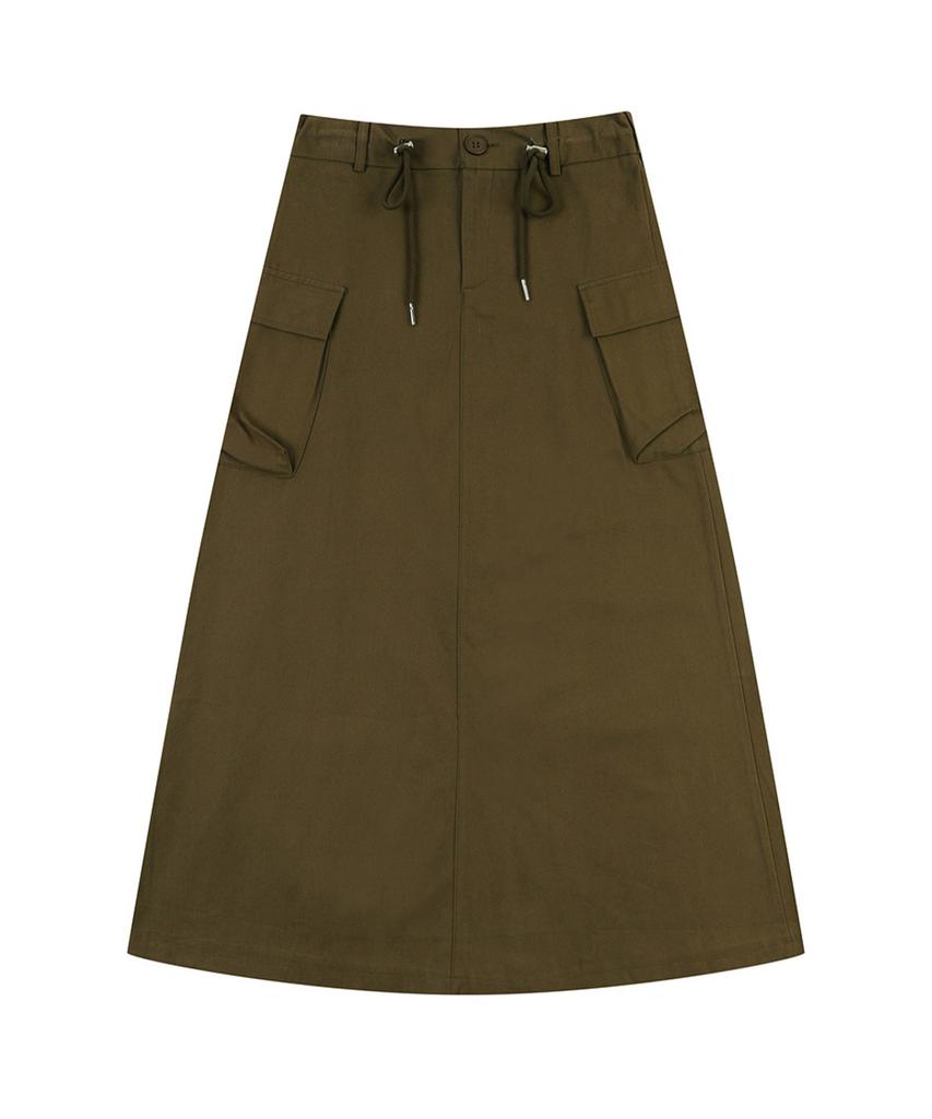 VANAKE Side Pocket Long Skirt_Vb3Yskq301Z