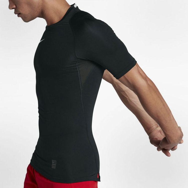 Nike Pro Quick Dry Training Sports Short Sleeve Black Men's 838092-010