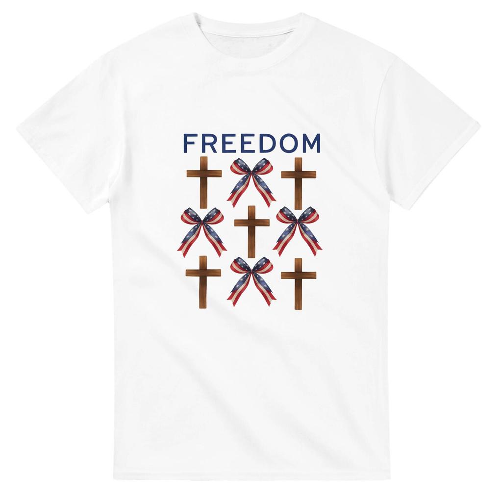 Koszulka unisex z grubego materiału z okrągłym dekoltem Freedom | Gildan® 5000