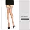 Summer Women Sexy Striped Transparent Stockings Anti Hook Silk Thigh High Thin Anti Slip Women's Stocking