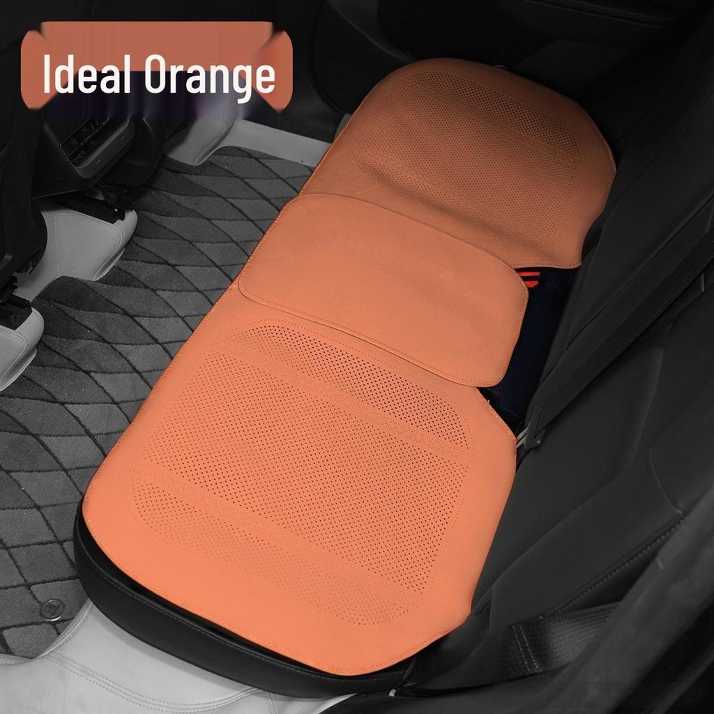 Breathable Suede Velvet Car Seat Cushion for Driver - Perforated, All-Season Cover