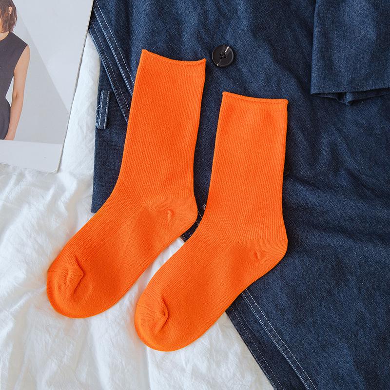 New Arrival Retro Women Lady Cotton Loose Socks Winter In Tube Korean Designer Christmas Socks