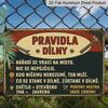 2D Flat 1pc Vintage Czech Slogan Metal Wall Art - Funny Construction Worker Quotes, Retro Garage Decor with Wrench Graphic - Heavy-Duty Aluminium