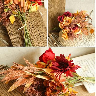 Simulation Flowers Home Decor Artificial Plants Autumn Thanksgiving Halloween