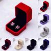 Velvet Engagement Wedding Earring Ring Pendant Jewelry Display Box Gift Case