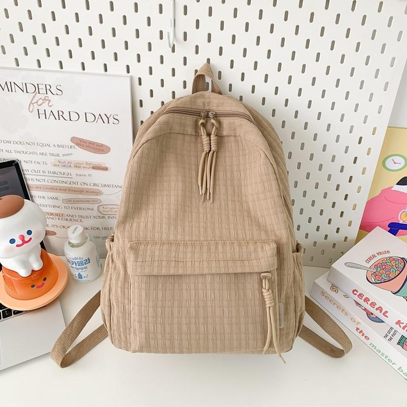 

Новый школьный рюкзак отличается высокой ценностью, свежий и милый, рюкзак конфетных цветов, легкий и вместительный рюкзак для учеников средней школы. хаки