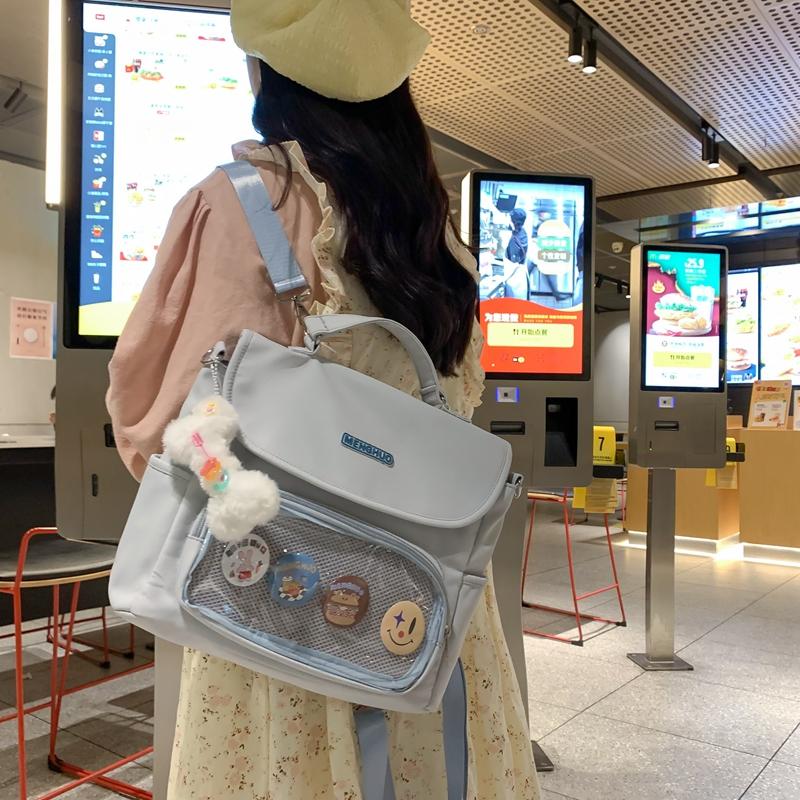 Сумка на плечо в студенческом стиле — фото 13