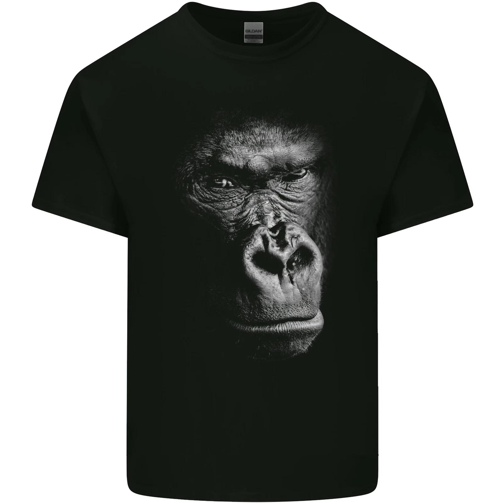 Large 3D Gorilla Face Ecology Kids T-Shirt Childrens 2XL