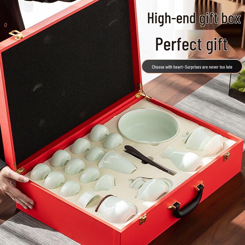 Su s Ceramic Jadeite Kung Fu Tea Set