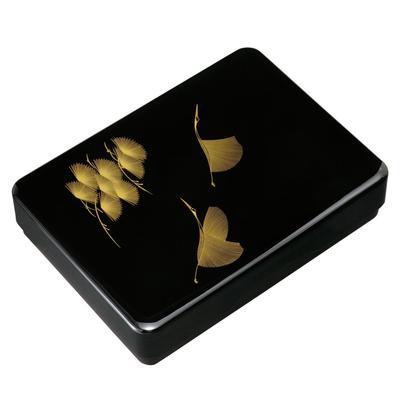 Kishu 1 Shaku 1 Kafuku Matsuba Crane Lacquerware, Sun, Bunko, Black,