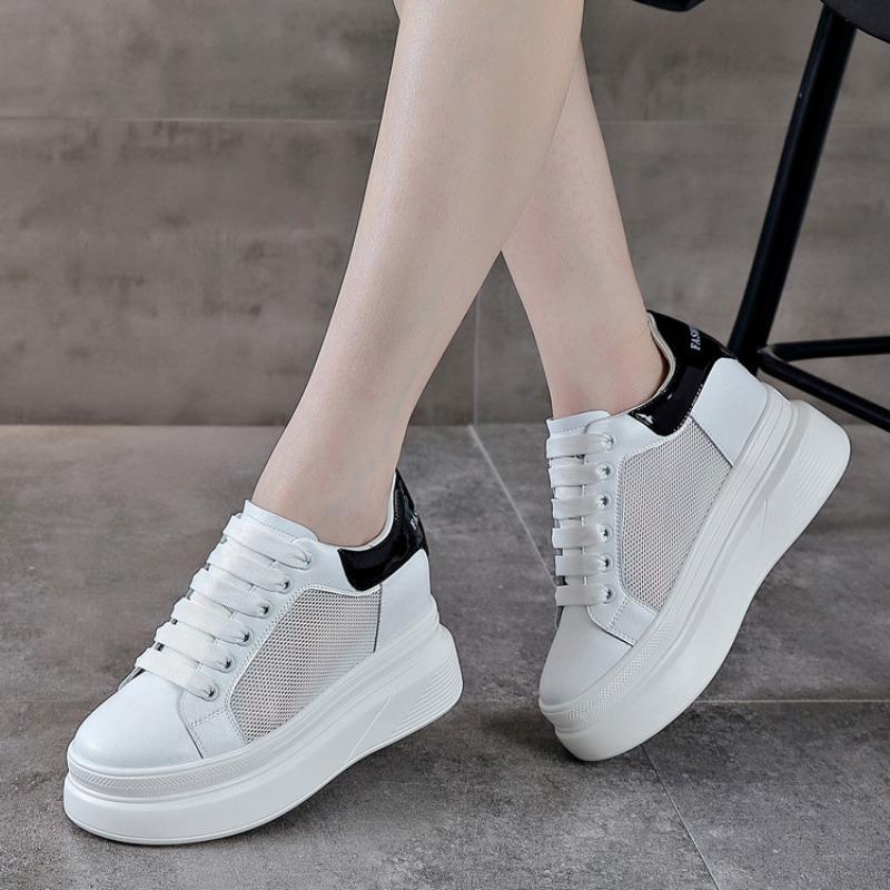 Trend Sunday Autumn New Single Shoes Platform Height Increase Leisure Sports Little White Shoes Student Shoes