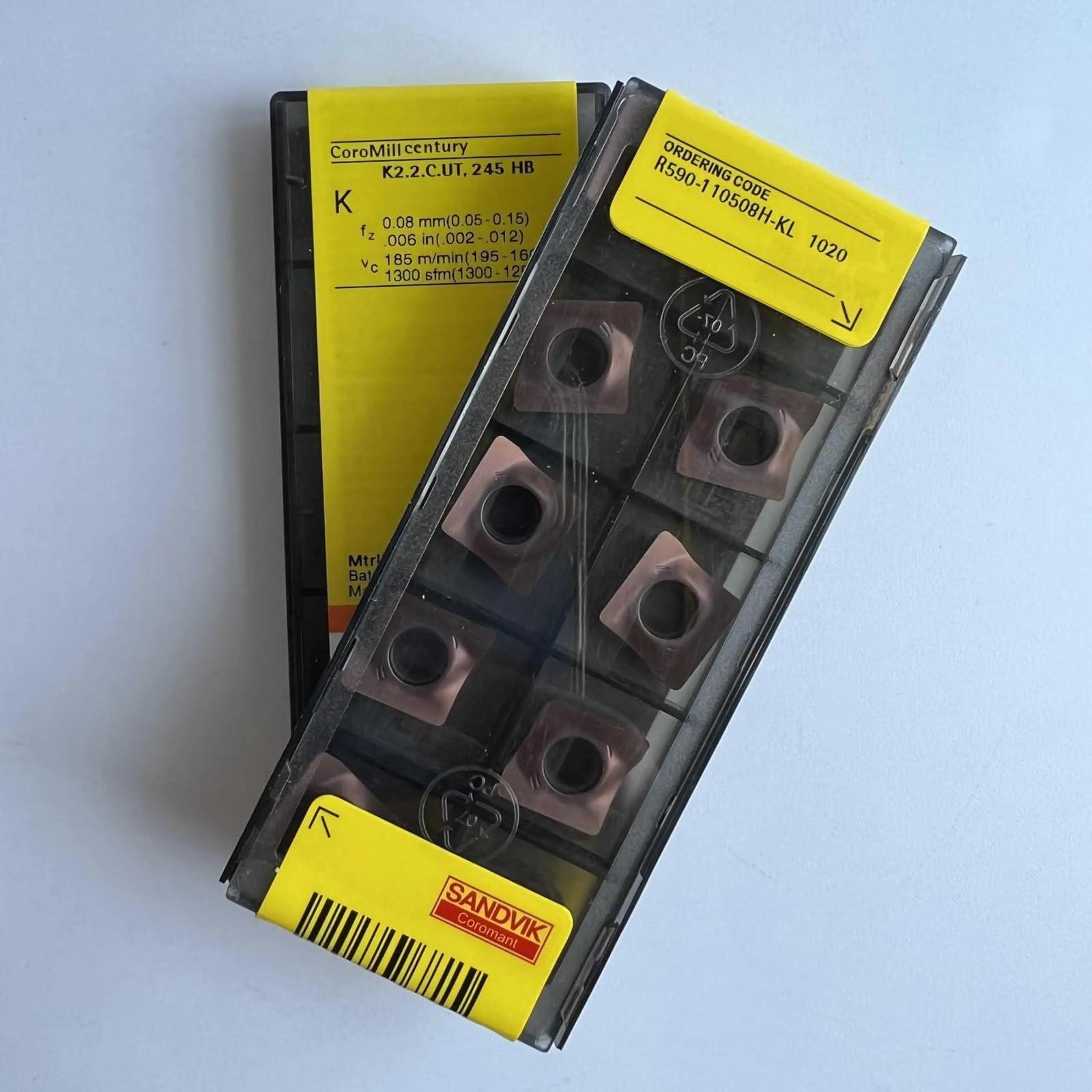 

Original Sandvik / R590-110508H-KL 1020 /Carbide CNC Blade 10 PCS