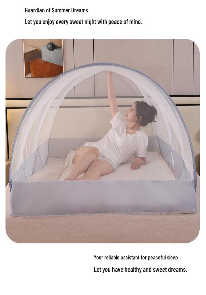Portable Outdoor Mosquito Net Tent - No Installation, Mongolian Yurt Style, Insect Protection for Europe and America.