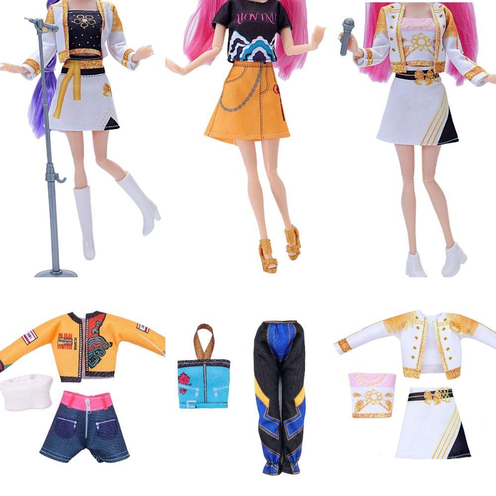 Handgefertigte 30cm Puppenkleidung 30cm Größe Puppe Lolita Kleid Mode Puppe Anzieh Kostüm Set