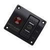 3 Way Bilge Pump Switch Panel Man Off Auto Bilge Pump Float Switch with LED Light for Ships and Yachts DC24V