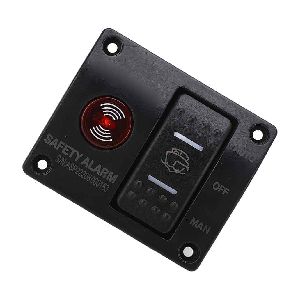 3 Way Bilge Pump Switch Panel Man Off Auto Bilge Pump Float Switch with LED Light for Ships and Yachts DC24V