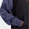 adidas Unisex Black Blue Orange Color-Blocked Hoodie H61048