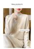 Women's Pure Wool Thickened Half-High Collar Sweater - Loose, Slimming Long Sleeve Warm Pullover