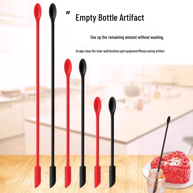 Mini Dual-Ended Silicone Spatula for Lotion & Residue Removal