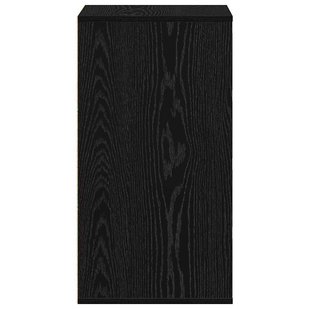 Drawer Cabinet Black 40 x 41 x 76 cm Engineered Wood