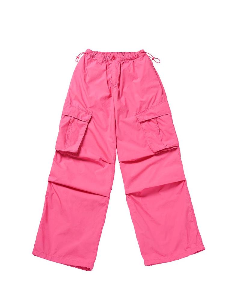 ASIF CALIE Parachute Cargo Pants Pink