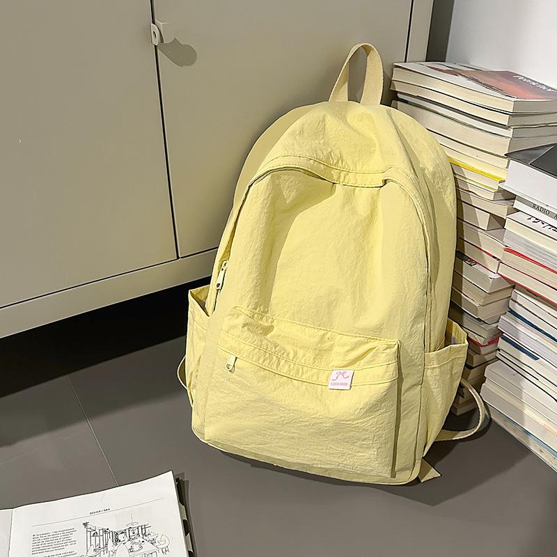 Schoolbag Japanese Simple Schoolbag High School College Student Mori Girl Lightweight Waterproof Leisure Travel Backpack Outdoor Backpack