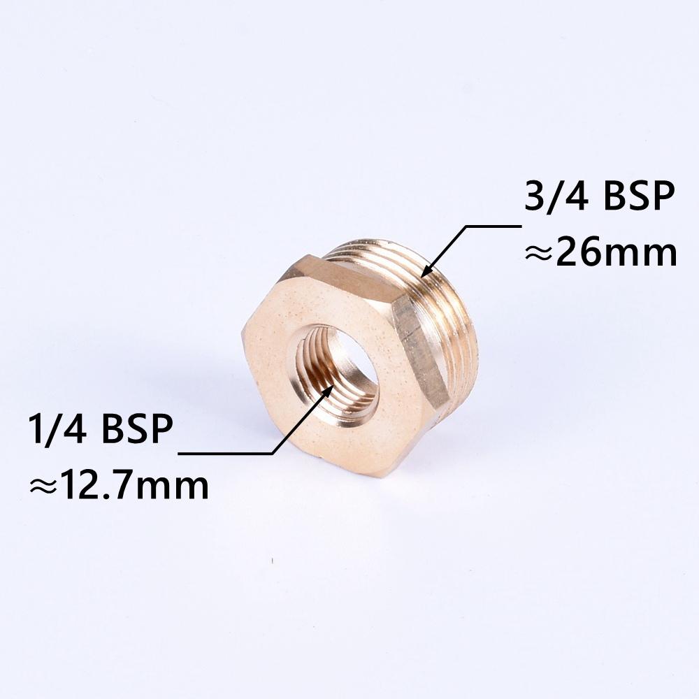 Brass Hex Bushing Reducer Pipe Fitting 1/8 1/4 3/8 1/2 3/4 F To M Threaded Reducing Copper Water Gas Adapter Coupler Connector