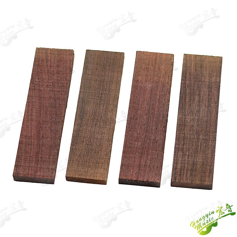 Ebony Rosewood Solid Wood Guitar Bridge Felt - Handmade Lower Drive Square Stock