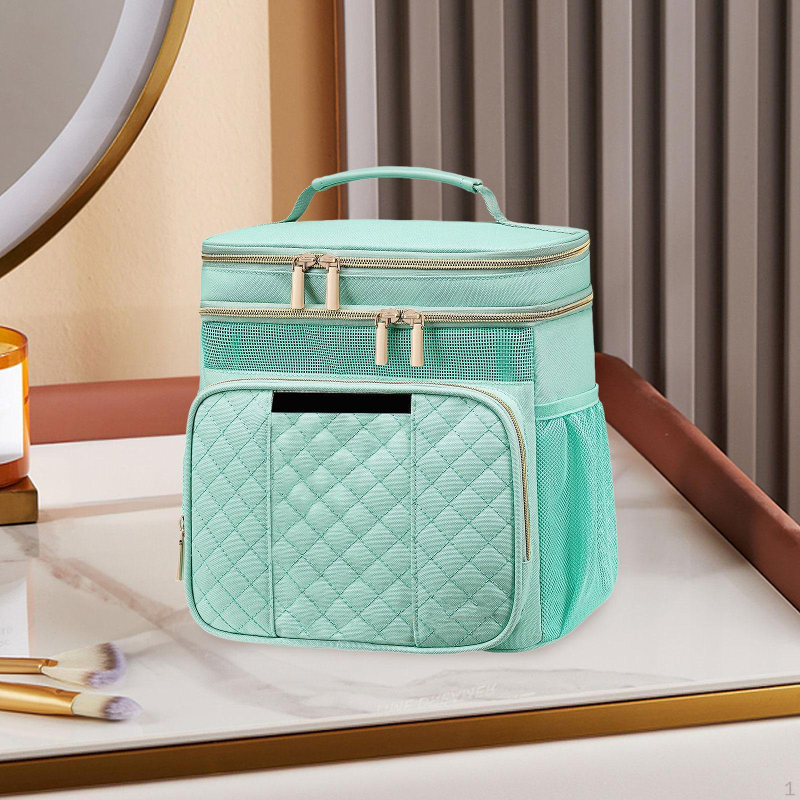 

Hanging Toiletry Bag Bathroom Bags Cosmetic Organizer for Camping зелений