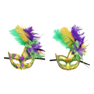 Mardi Gras Maskenball Masken Kunststoffstruktur für Erwachsene und Jugendliche Großartig für den täglichen Gebrauch 6XDE