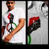 Black Fist T-Shirt Marcus Garvey Pan-African Flag RBG Color Melanated Pride Tee