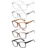 1/2/3/4/5pcs Auto-Focus Blue Light Blocking Reading Glasses – Anti-Fatigue Unisex Oversized Frames with Spring Hinges