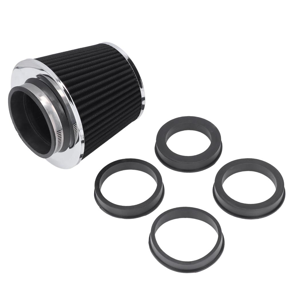 High Flow Air Intake Filter Clamp On Design Washable Steel Nonwoven Fabric Universal for Car